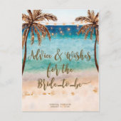 advies en wensen dat de bruid briefkaart wordt (Voorkant)