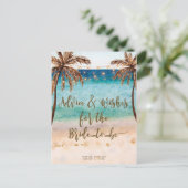 advies en wensen dat de bruid briefkaart wordt (Staand voorkant)