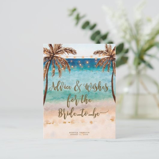 advies en wensen dat de bruid briefkaart wordt (Staand voorkant)