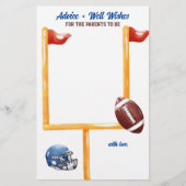 Advies en wensen Football Baby shower Game Flyer (Voorkant)