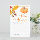 Advies en wensen Herfst Pompoen Vrijgezellenfeest  (Staand voorkant)