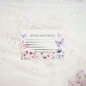 Advies en wensen Kaart Butterfly Floral Notitiekaartje