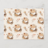 Advies en wensen Koffie Vrijgezellenfeest Kaart (Achterkant)