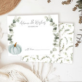 Advies en wensen Little Pumpkin Baby shower Informatiekaartje