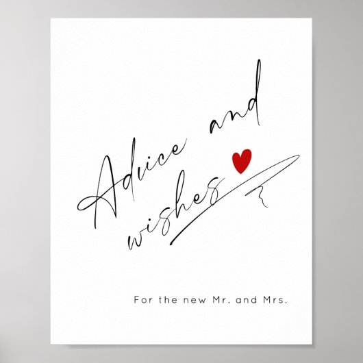 Advies en wensen Modern script Vrijgezellenfeest Poster (Voorkant)