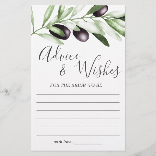 Advies en Wensen Olijf Bruidsfeest Spel (Voorkant)