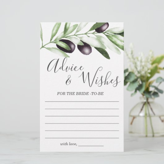 Advies en Wensen Olijf Bruidsfeest Spel (Staand voorkant)