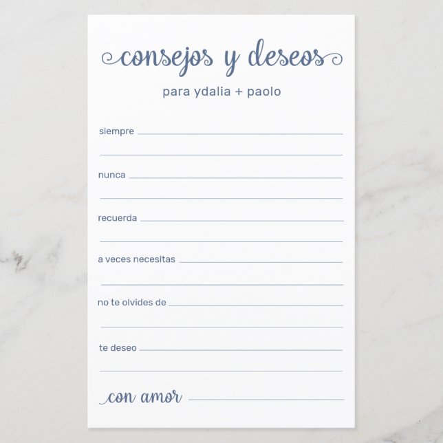 Advies en Wensen Spaans (Voorkant)