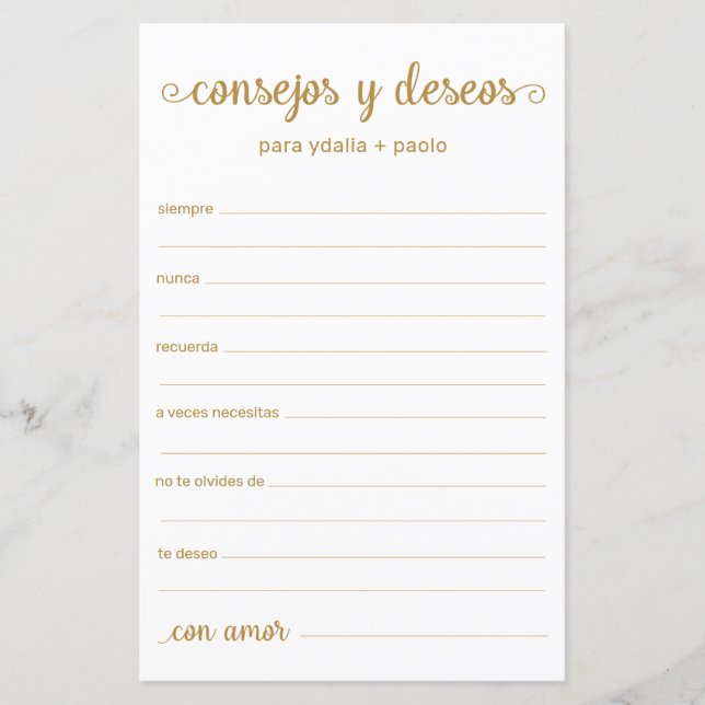 Advies en Wensen Spaans (Voorkant)