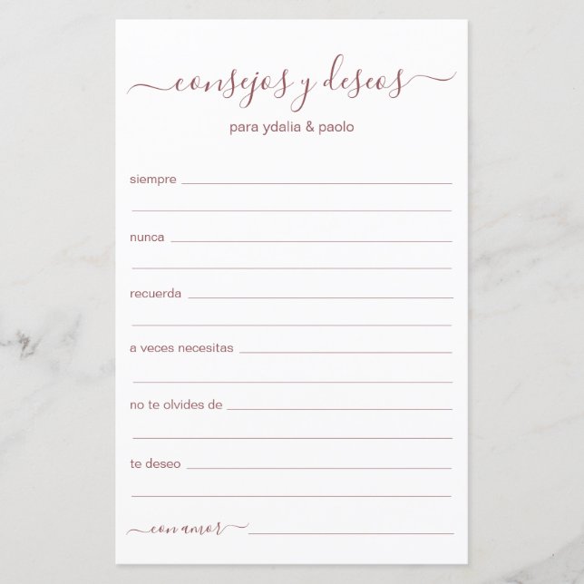 Advies en Wensen Spaans (Voorkant)