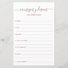 Advies en Wensen Spaans