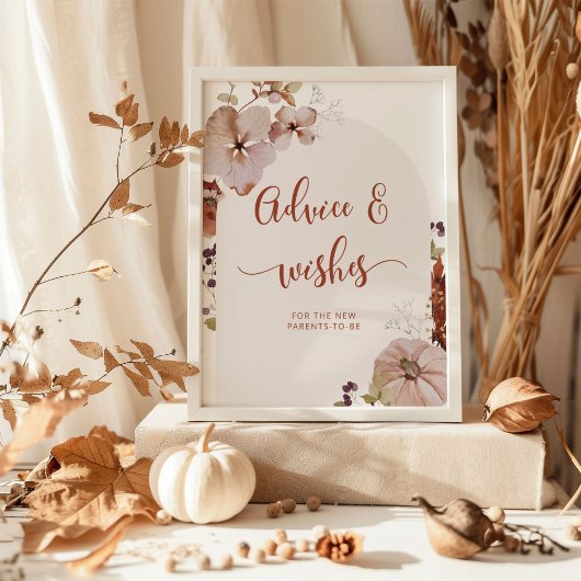 Advies en wensen van de Boho-herfst Poster