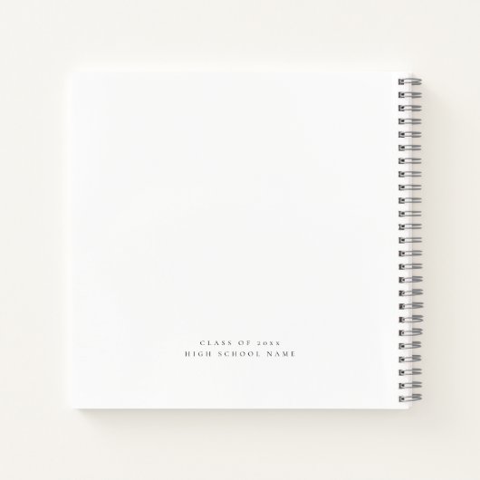 Advies en wensen voor Afstudeerder Black Text Gues Notitieboek (Achterkant)