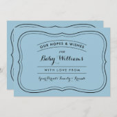 Advies en wensen voor Baby-Kaarten voor aangepaste (Voorkant / Achterkant)