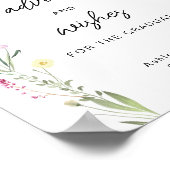 Advies en wensen voor de Afstuderen Wildflower Poster (Hoek)