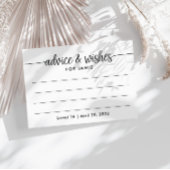 Advies en wensen voor geboortedag, Gepersonaliseer Informatiekaartje