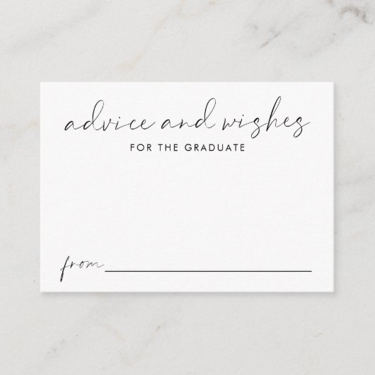 Advies en wensen voor het Afstuderen Afstuderen Informatiekaartje (Voorkant)