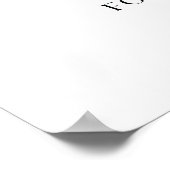 Advies en wensen voor het Afstuderen teken Poster (Hoek)