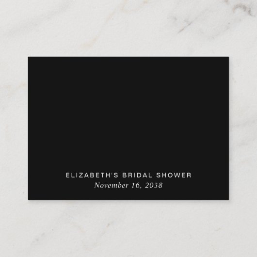 Advies en wensen voor het bruid Vrijgezellenfeest Informatiekaartje (Achterkant)