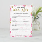 Advies en wensen voor het bruidsfeest spel (Staand voorkant)