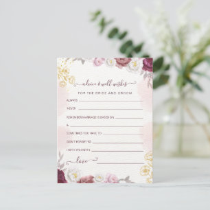 Advies en wensen voor het Vrijgezellenfeest Bride  Briefkaart