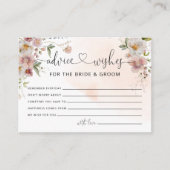 Advies en wensen voor het Vrijgezellenfeest Bride Informatiekaartje (Voorkant)