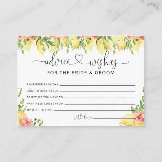 Advies en wensen voor het Vrijgezellenfeest Bride  Informatiekaartje (Voorkant)