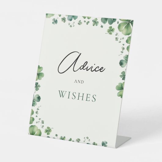 Advies en wensen Vrijgezellenfeest Reclamebord Met Voetstuk (Voorkant)