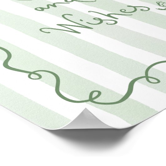 Advies en wensen Whimsical Sagge green Bridal Poster (Hoek)