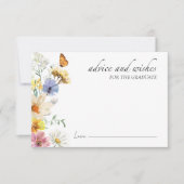 Advies en wensen | Wildflower Afstudeerder behuizi RSVP Kaartje (Voorkant)