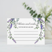 Advies en wenskaart van de lavender eucalyptus boh kaart (Staand voorkant)