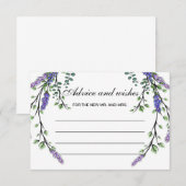 Advies en wenskaart van de lavender eucalyptus boh kaart (Voorkant / Achterkant)