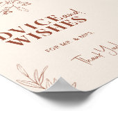 Advies en wenst Boho Wedding Sign Poster (Hoek)