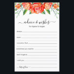 Advies en wenst koraal als LGBTQ-bruiloft<br><div class="desc">Deze eenvoudige, bloemige, handgeschreven scriptadvies & lakens met koraal waterverf rozen bovenaan zijn perfect om vrijgezellenfeest, repetitief diner of bruiloft gasten te laten invullen voor het gelukkige paar. Mensen zullen graag de herinneringen krijgen - ze maken het zo makkelijk om liefhebbende woorden van advies en welwillendheid achter te laten. Ze...</div>