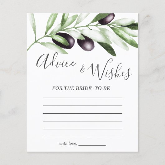 Advies en wenst olijfgaard (Voorkant)