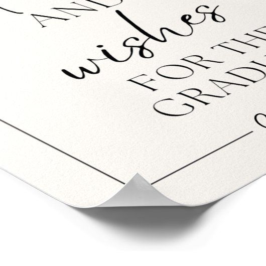 Advies en wenst voor het afstuderen Teken Poster (Hoek)