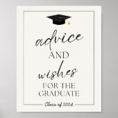 Advies en wenst voor het afstuderen Teken Poster (Voorkant)