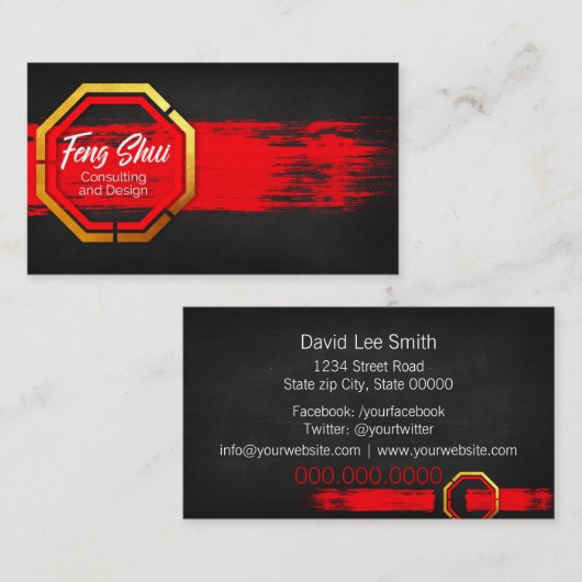 Advies Feng Shui Visitekaartje (Voorkant / Achterkant)
