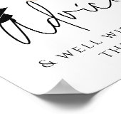 Advies & Geschenken Wereldkaart afstudeerfeest Poster (Hoek)