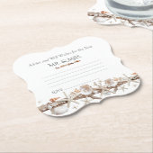 Advies & goede wensen Zeeschelpen Parels Zeester Kartonnen Onderzetters (Gekanteld)