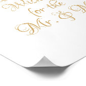 Advies - Gold Confetti Stippen - Wit Poster (Hoek)