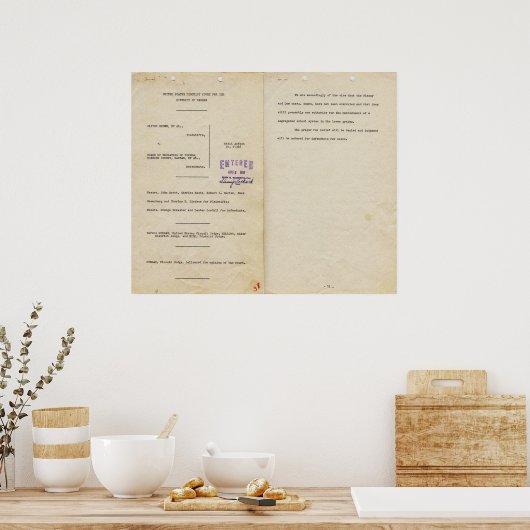 Advies in de Brown tegen Raad van Onderwijs 1951pg Poster (Keuken)