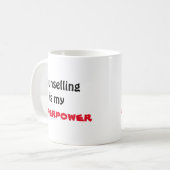 Advies is mijn superkrachtige mok (Voorkant links)