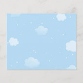 Advies Kaart Blue Elephant Boy Baby shower (Achterkant)