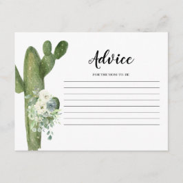 Advies Kaart Taco over Love Cactus White Floral