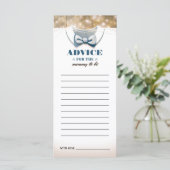 Advies Kaart voor Mom-to-be | Jongen Baby shower (Staand voorkant)