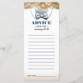 Advies Kaart voor Mom-to-be | Jongen Baby shower (Voorkant)