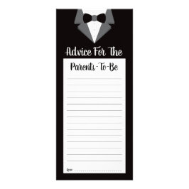 Advies Kaart voor Parents-To-Be, Baby shower