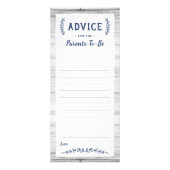 Advies Kaart voor Parents-To-Be, Baby shower (Voorkant)