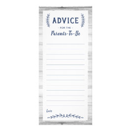 Advies Kaart voor Parents-To-Be, Baby shower